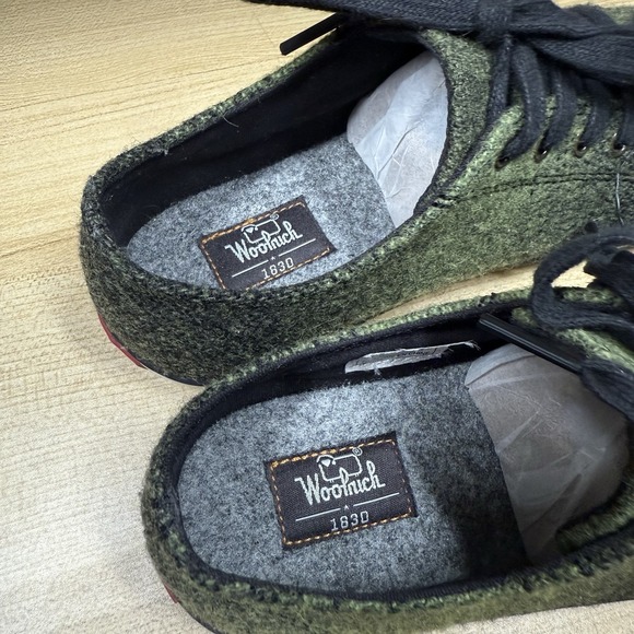 Woolrich Strand Green Ombre Wool Sneakers Women's Size 6.5 Cozy‎ Display Model - Picture 8 of 9